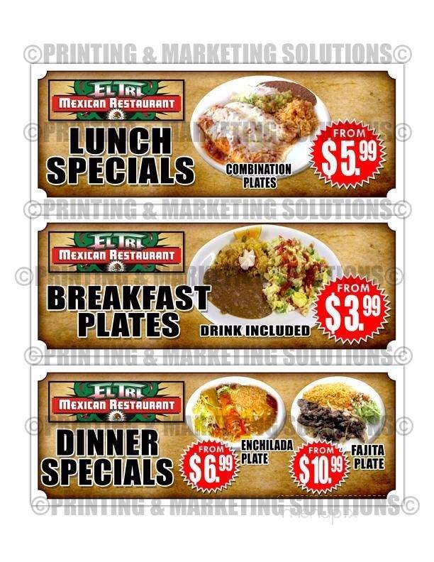 El TRI Mexican Restaurant - Conroe, TX menu_pic