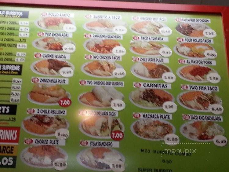 Los Berto's Mexican Food - Murrieta, CA menu_pic