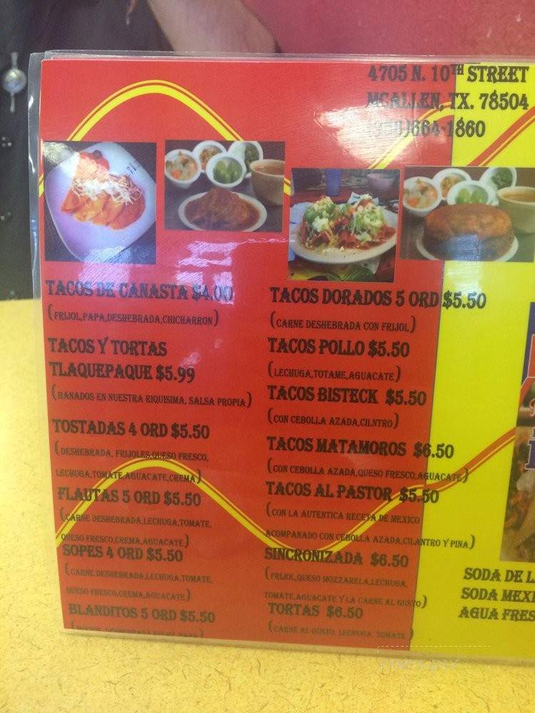 Taquerias Tlaquepaque Hnos. - McAllen, TX menu_pic