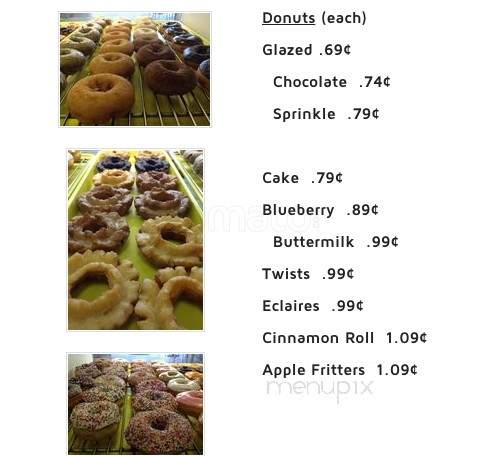Donut Bliss - McKinney, TX menu_pic