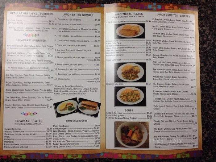 Fernando's Green Chili Grill - Farmers Branch, TX menu_pic