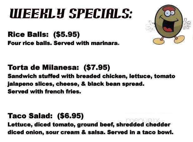 The Stuffed Olive Bar & Grill - Pine Brook, NJ menu_pic