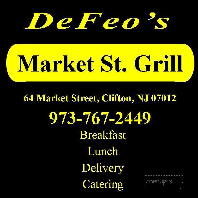 DeFeo's Market Street Grill - Clifton, NJ menu_pic