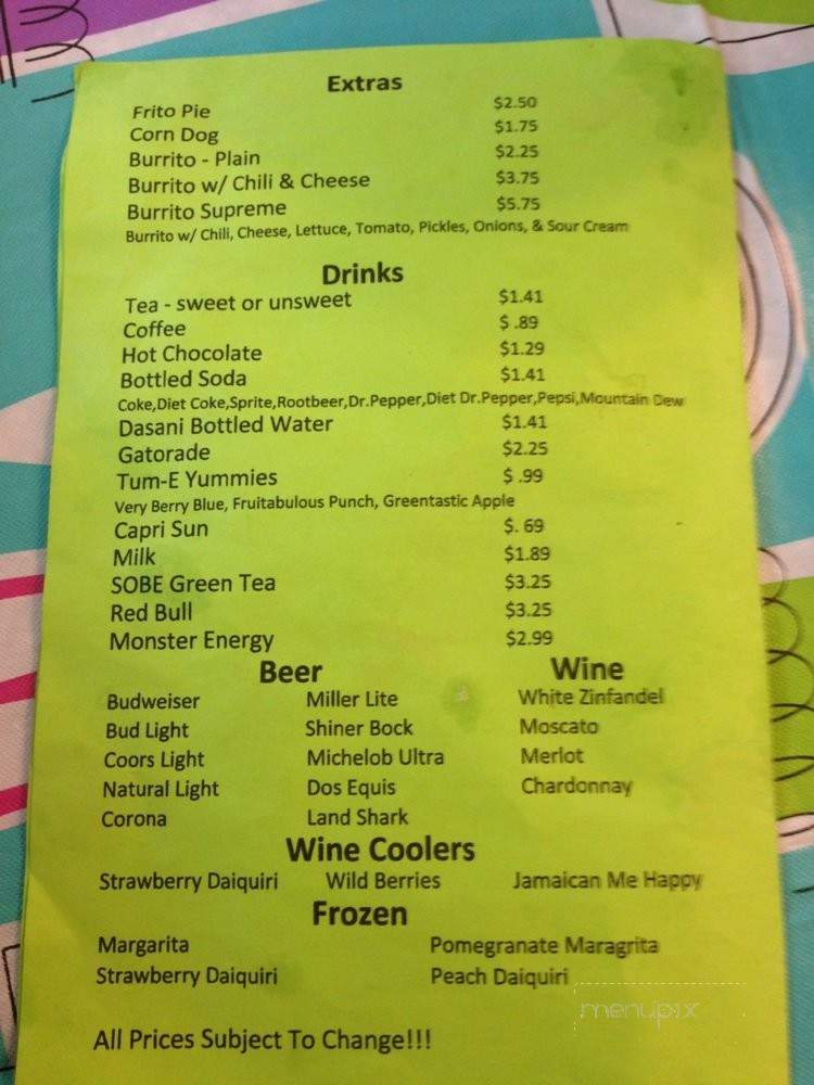 Britt's Bar & Grill - Louise, TX menu_pic
