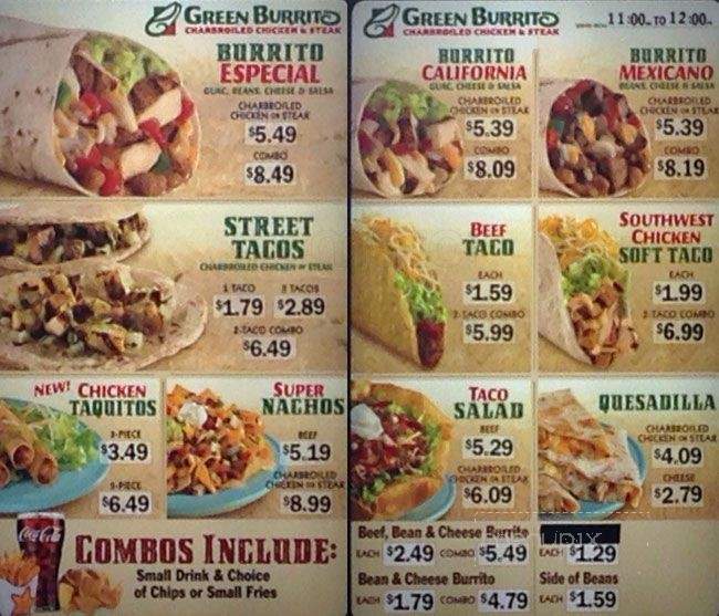 /250281042/Green-Burrito-Menu-San-Ramon-CA - San Ramon, CA