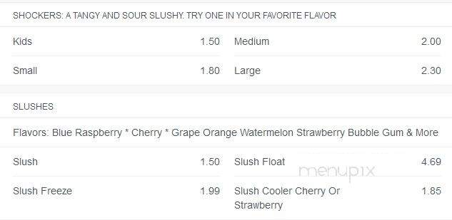 Silver Fox Grill - Irmo, SC menu_pic