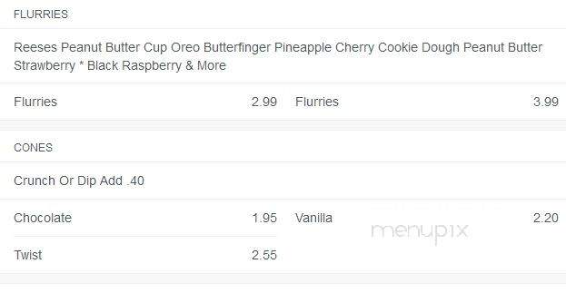 Silver Fox Grill - Irmo, SC menu_pic