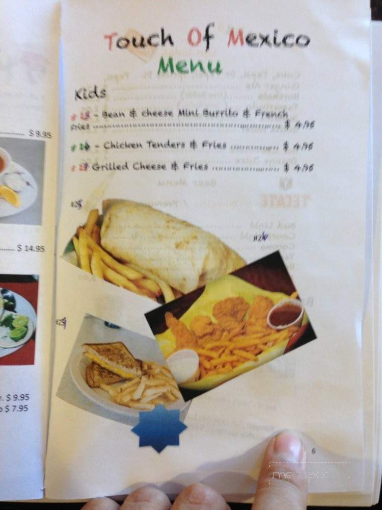 A Touch Of Mexico - Oakland, CA menu_pic