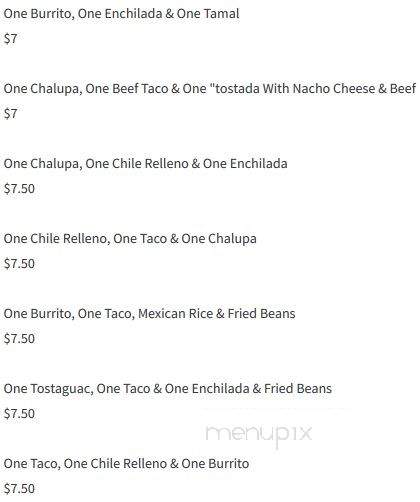 Sol Azteca - Birmingham, AL menu_pic