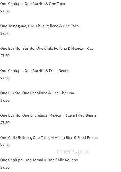 Sol Azteca - Birmingham, AL menu_pic