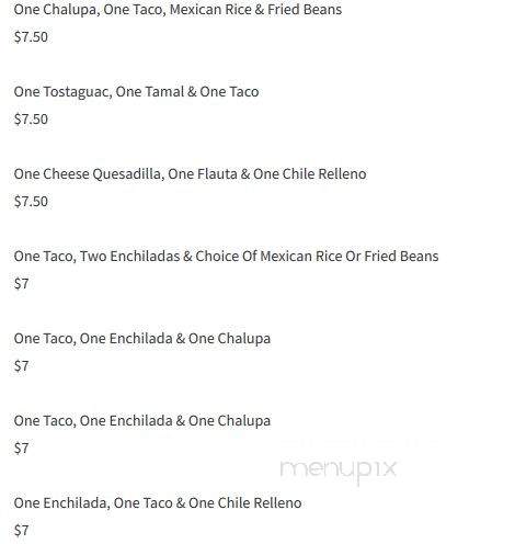 Sol Azteca - Birmingham, AL menu_pic