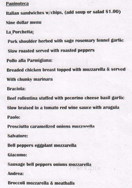 Underground Cafe - Seattle, WA menu_pic