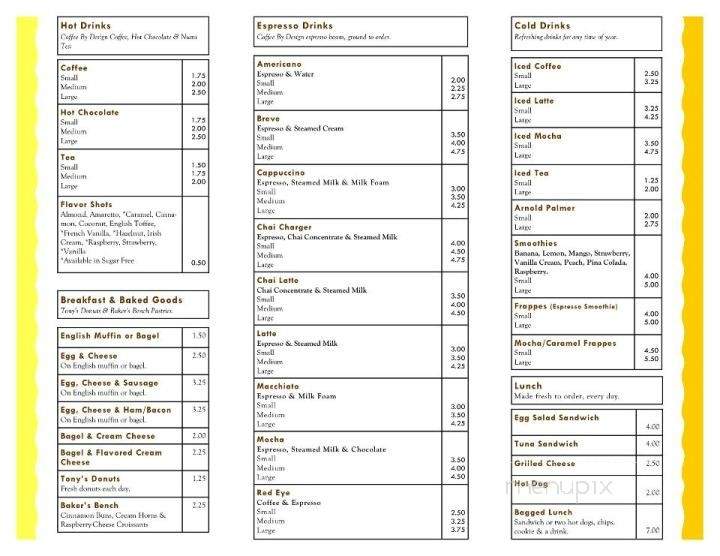 Bru-Thru Coffee Shack - Cumberland, ME menu_pic