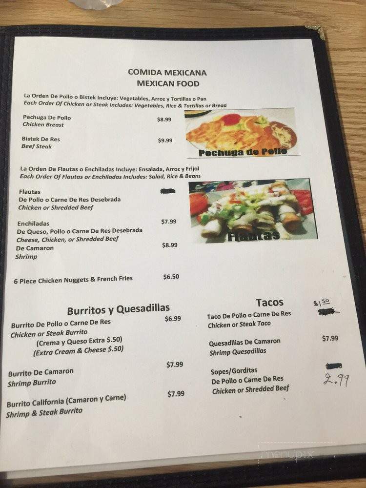 Mariscos Culiacan Restaurant - Stockton, CA menu_pic