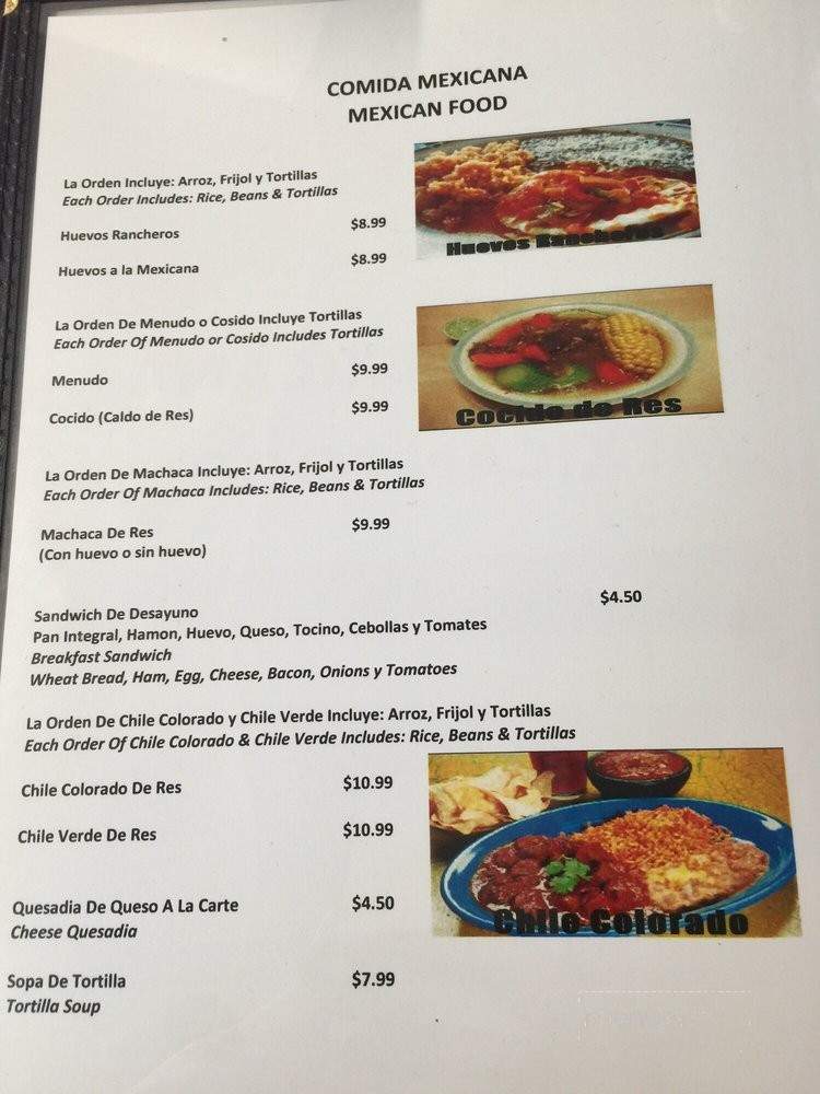 Mariscos Culiacan Restaurant - Stockton, CA menu_pic
