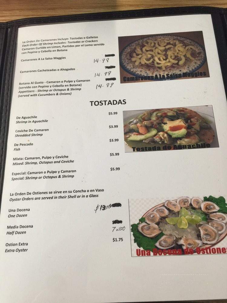 Mariscos Culiacan Restaurant - Stockton, CA menu_pic