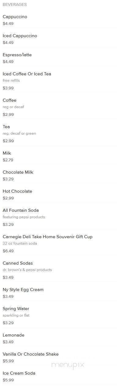 M & W Deli - New York, NY menu_pic