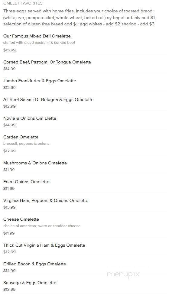 M & W Deli - New York, NY menu_pic