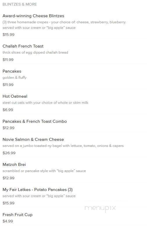 M & W Deli - New York, NY menu_pic