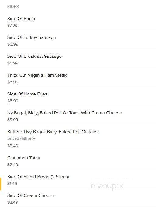 M & W Deli - New York, NY menu_pic