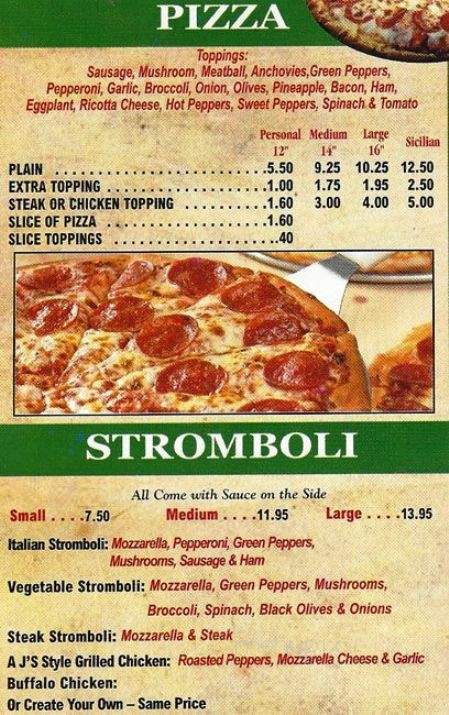 AJ Pizza & More - Morrisville, PA menu_pic