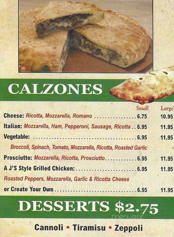 AJ Pizza & More - Morrisville, PA menu_pic