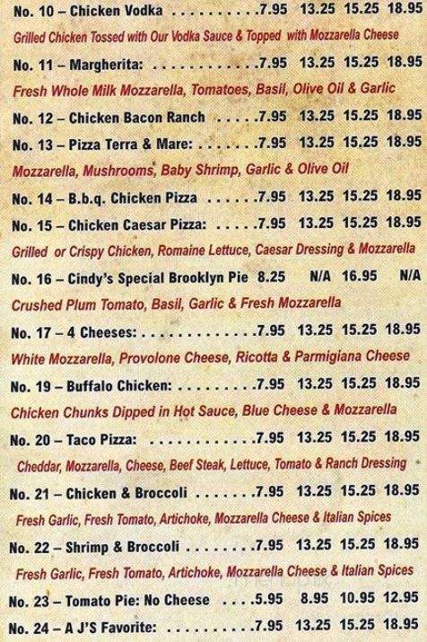 AJ Pizza & More - Morrisville, PA menu_pic