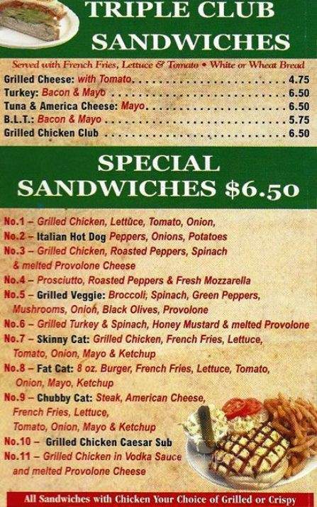 AJ Pizza & More - Morrisville, PA menu_pic