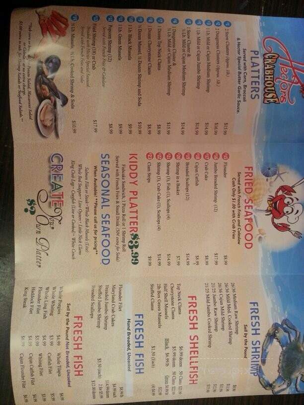 Hector Crabhouse - Philadelphia, PA menu_pic