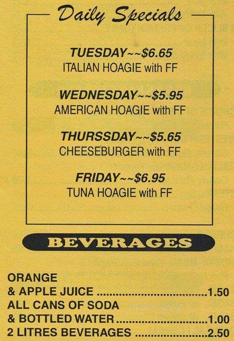 Freddy's Place Delicatessen - Levittown, PA menu_pic