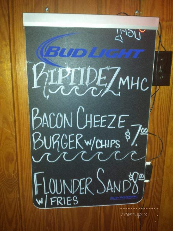 Riptidez - Cedar Point, NC menu_pic