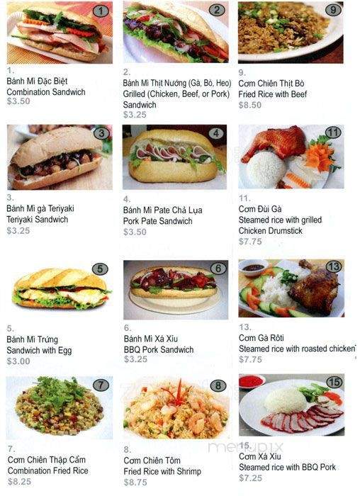 Pho & Viet Sandwiches - Auburn, WA menu_pic