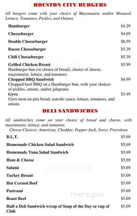 /250127836/Houston-City-Deli-and-Cafe-Menu-Houston-TX - Houston, TX