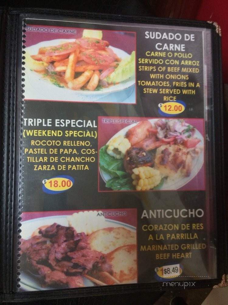 La Cabanita - Silver Spring, MD menu_pic
