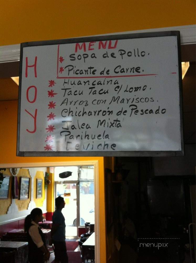 La Cabanita - Silver Spring, MD menu_pic