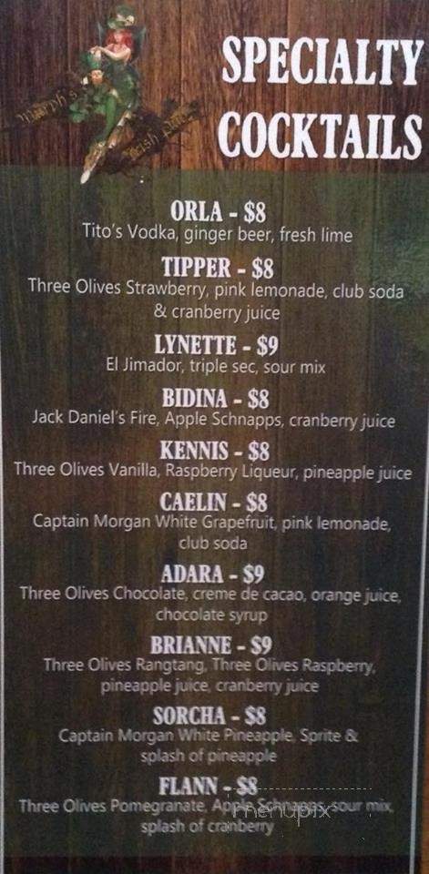 Murph's Irish Pub - Wilmington, DE menu_pic