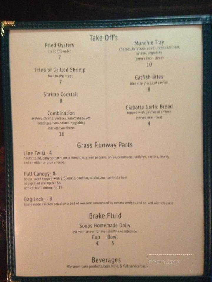 Fly In Cafe - Huntington, WV menu_pic