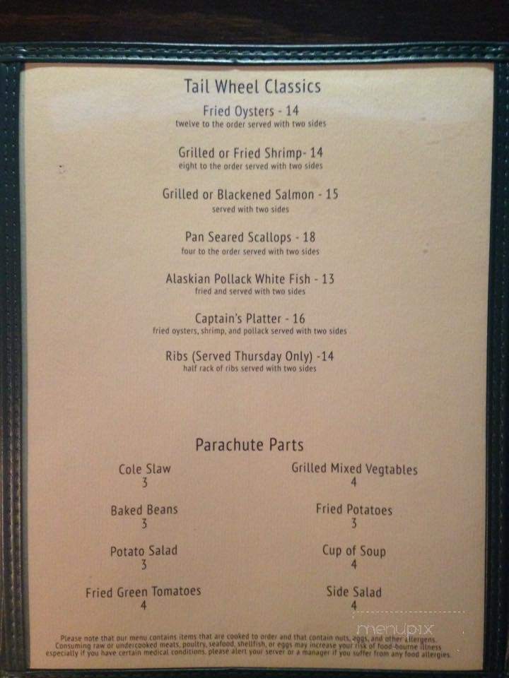 Fly In Cafe - Huntington, WV menu_pic