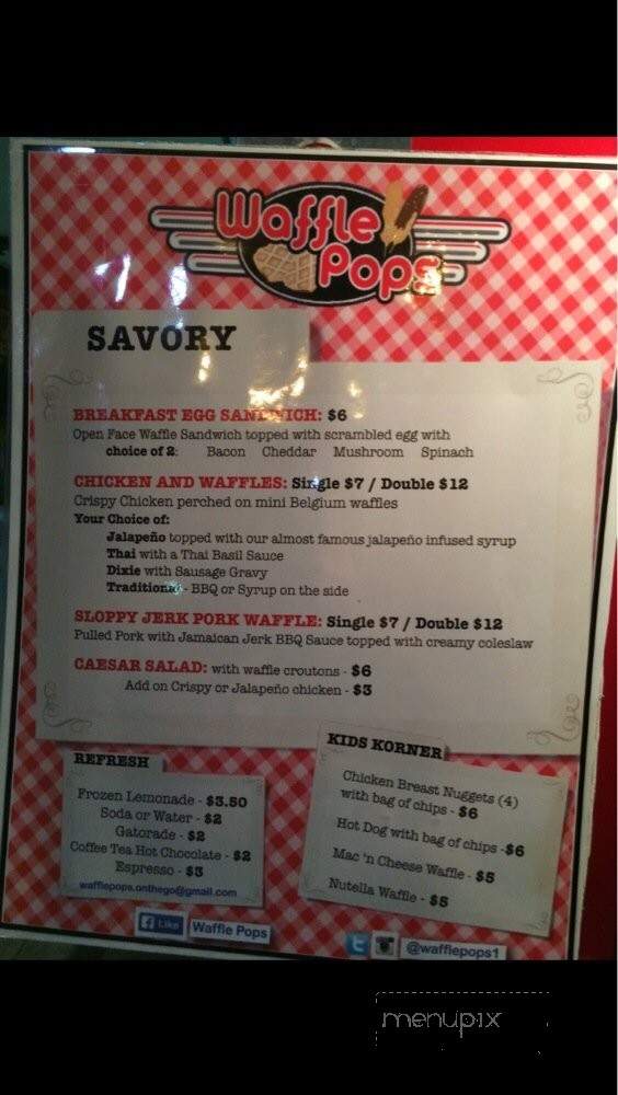 Waffle Pops - Fort Lauderdale, FL menu_pic