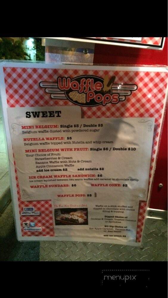 Waffle Pops - Fort Lauderdale, FL menu_pic