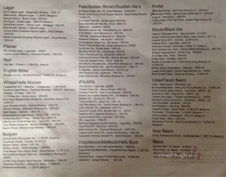 Steel Head Tavern - Moline, IL menu_pic