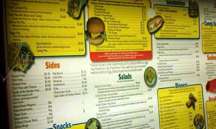 Nicky D's Coney Island - Detroit, MI menu_pic
