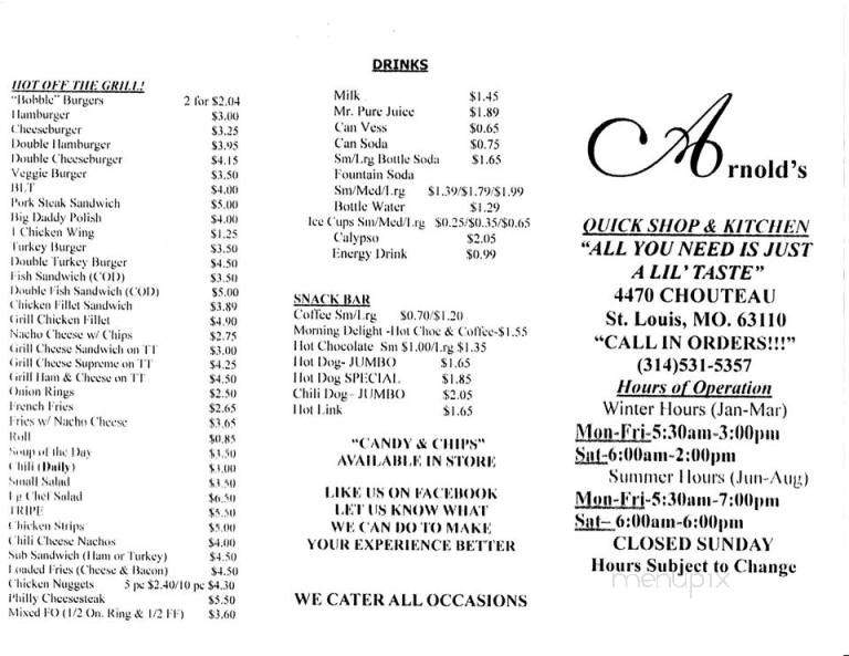 /250062253/Arnolds-Quick-Shop-and-Kitchen-Saint-Louis-MO - Saint Louis, MO