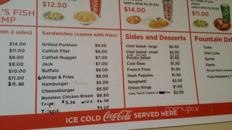 Tidwell's Fish & Shrimp House - Florissant, MO menu_pic
