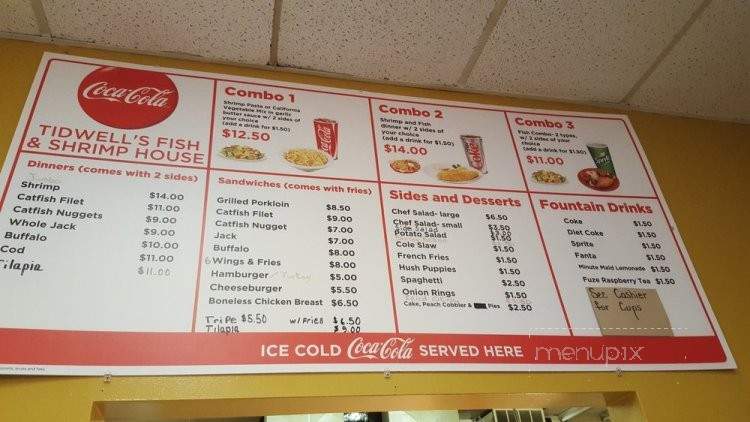 Tidwell's Fish & Shrimp House - Florissant, MO menu_pic
