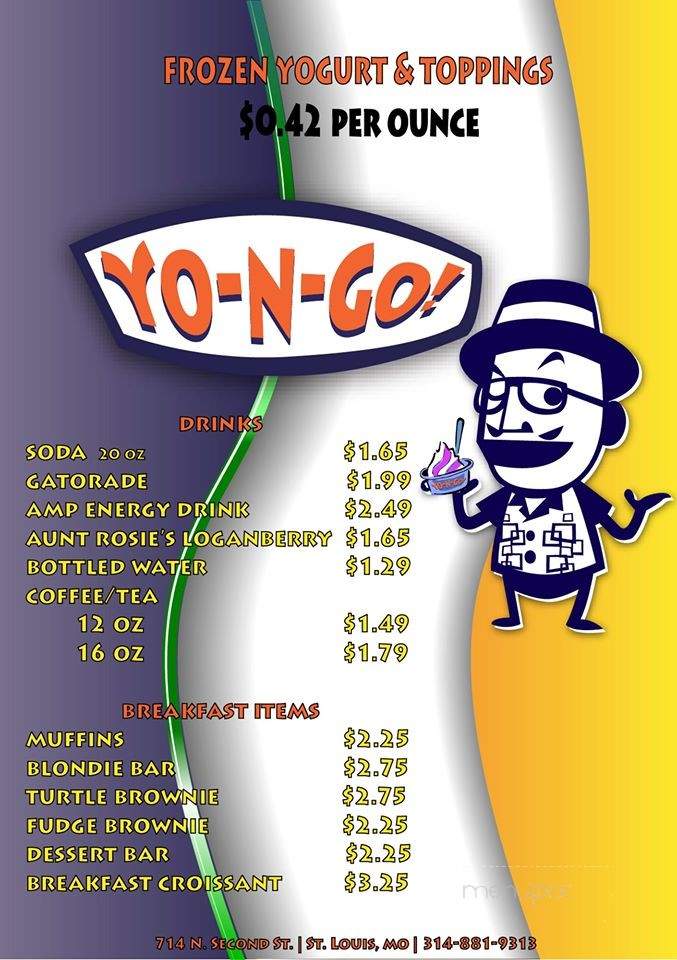 Yo-N-Go! Frozen Yogurt - Saint Louis, MO menu_pic