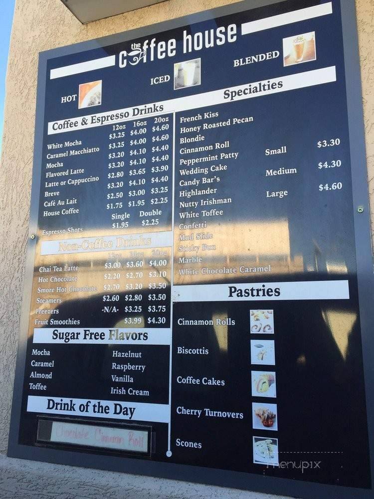 The Coffee House - San Jose, CA menu_pic