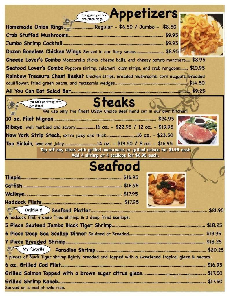 Rainbow Supper Club - Anamosa, IA menu_pic