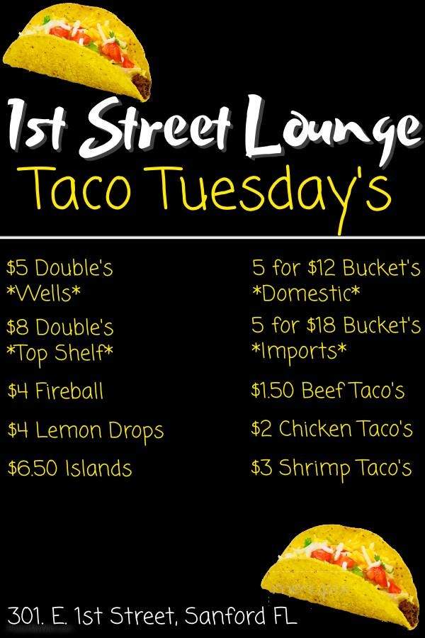 1st Street Lounge - Sanford, FL menu_pic