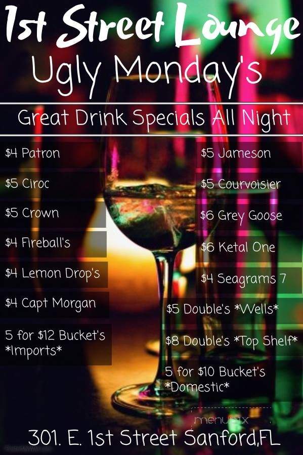 1st Street Lounge - Sanford, FL menu_pic